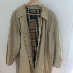 Burberry London Beige long trench coat Women's XL